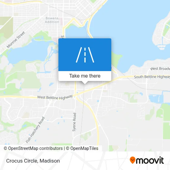 Crocus Circle map