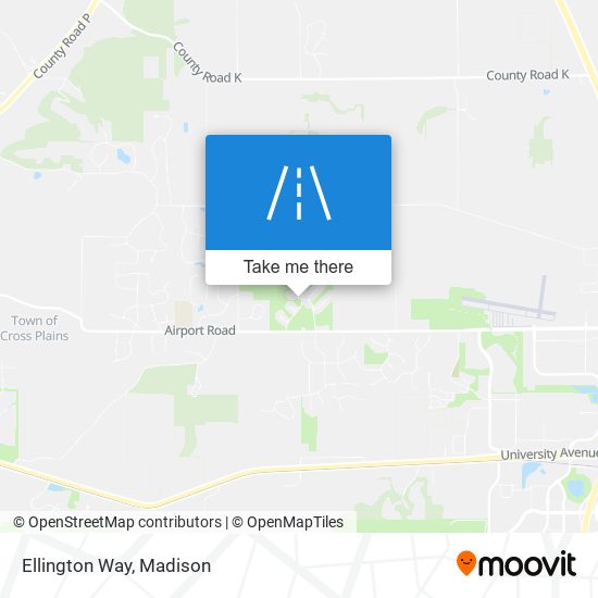 Ellington Way map