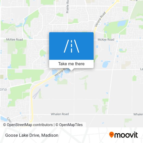 Goose Lake Drive map