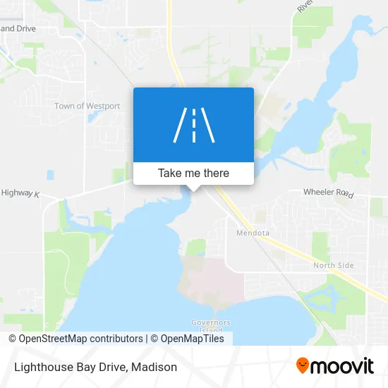 Lighthouse Bay Drive map