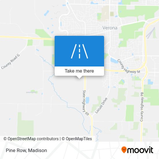 Mapa de Pine Row