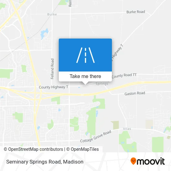 Seminary Springs Road map
