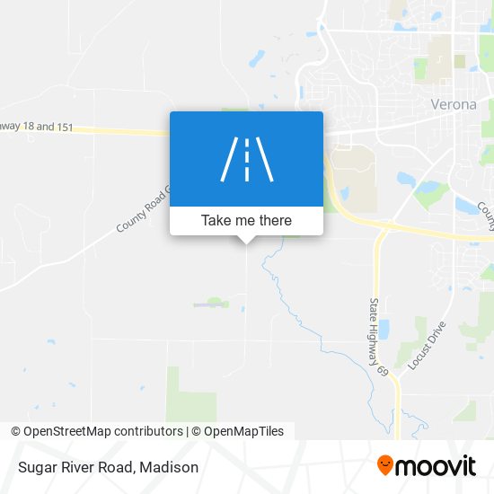 Sugar River Road map