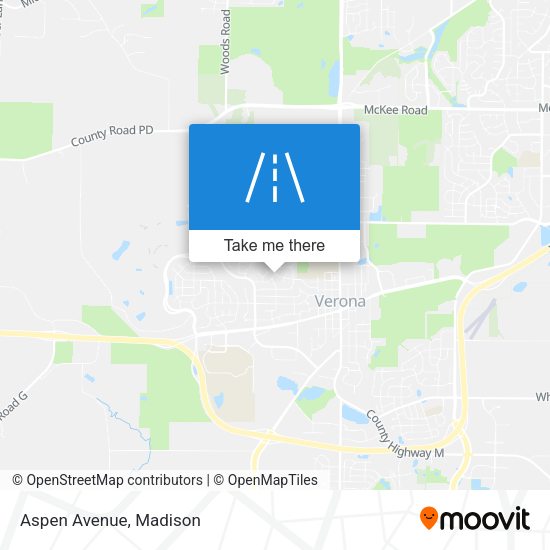 Mapa de Aspen Avenue