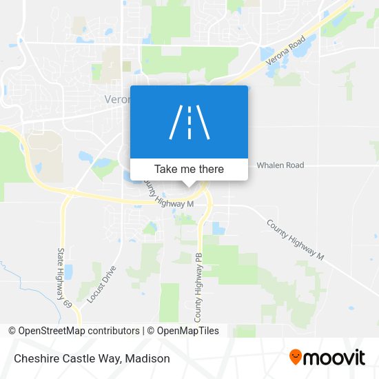 Cheshire Castle Way map