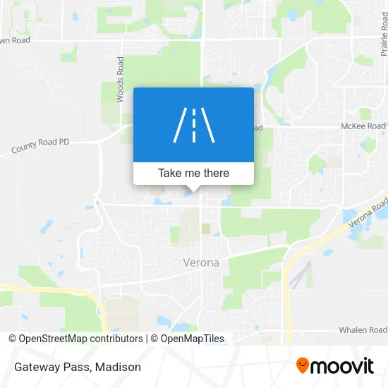 Gateway Pass map