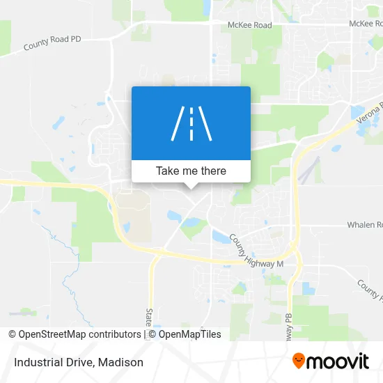 Industrial Drive map