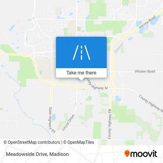 Meadowside Drive map