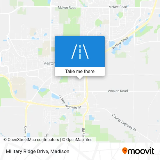 Military Ridge Drive map