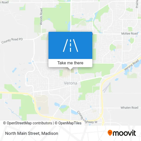 North Main Street map