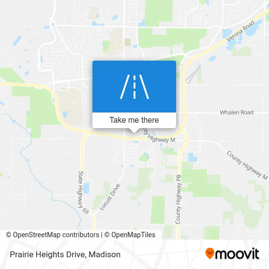 Prairie Heights Drive map