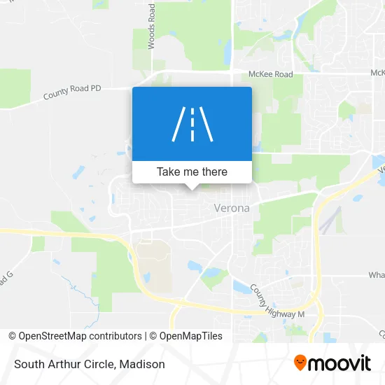 Mapa de South Arthur Circle
