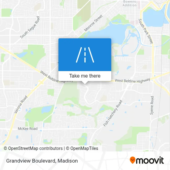 Grandview Boulevard map