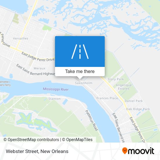 Webster Street map