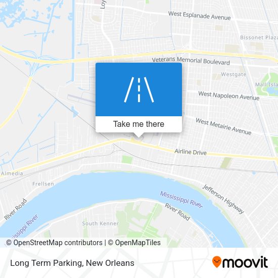 Mapa de Long Term Parking