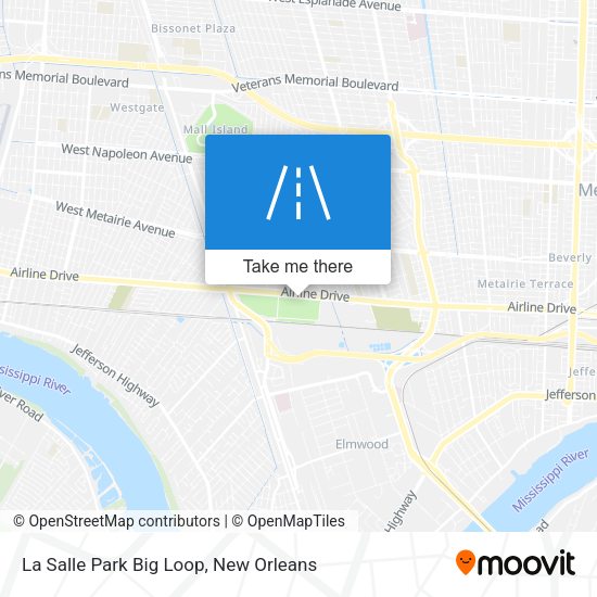 La Salle Park Big Loop map