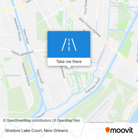 Shadow Lake Court map