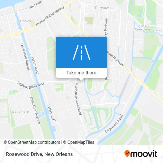 Rosewood Drive map