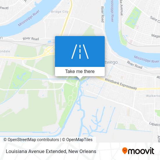 Louisiana Avenue Extended map