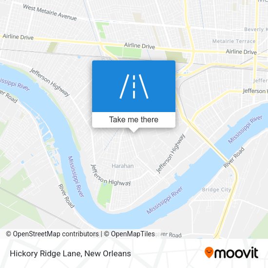 Mapa de Hickory Ridge Lane
