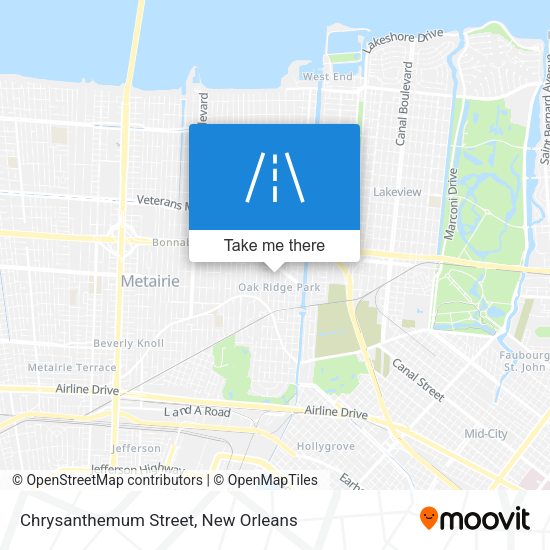 Chrysanthemum Street map