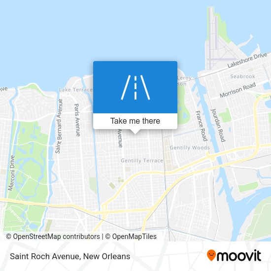 Saint Roch Avenue map