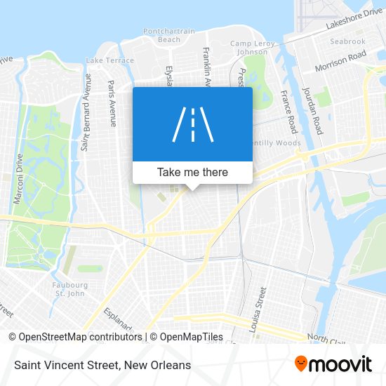 Saint Vincent Street map