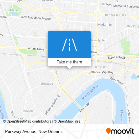 Parkway Avenue map