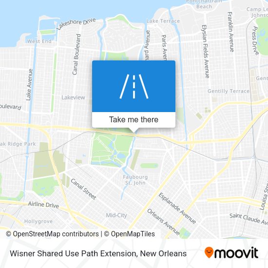 Mapa de Wisner Shared Use Path Extension
