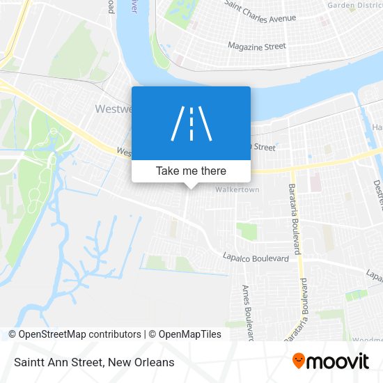 Saintt Ann Street map