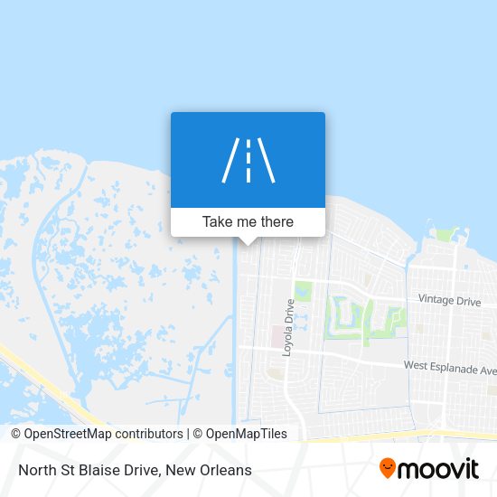 North St Blaise Drive map