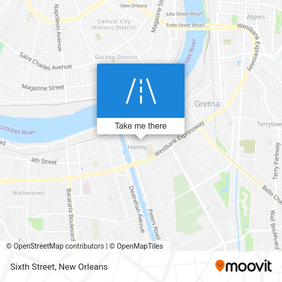 Mapa de Sixth Street