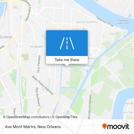 Ave Mont Martre map