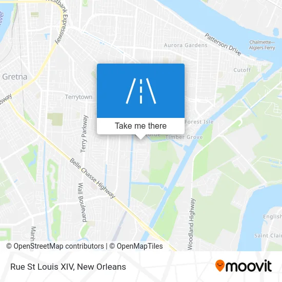 Rue St Louis XIV map