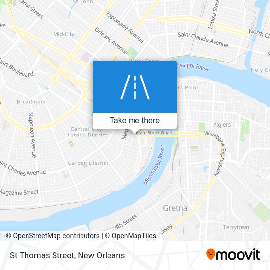 St Thomas Street map