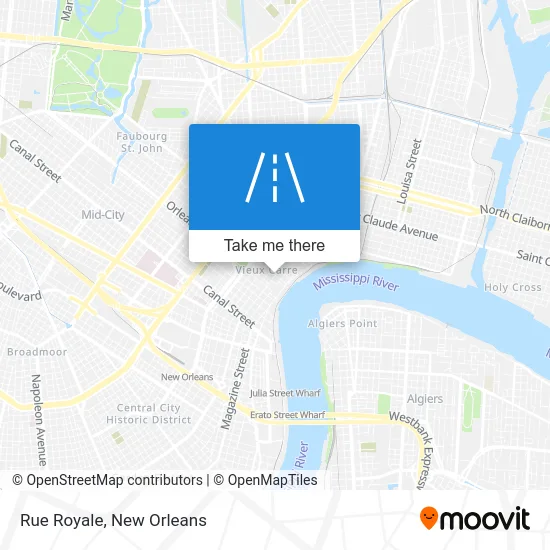 Rue Royale map