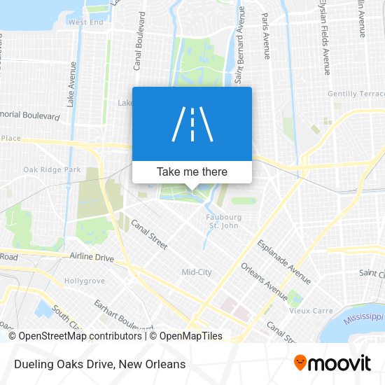 Dueling Oaks Drive map