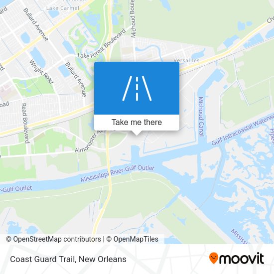 Mapa de Coast Guard Trail