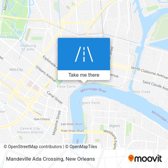 Mandeville Ada Crossing map