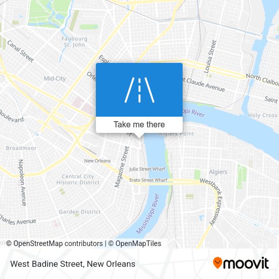West Badine Street map