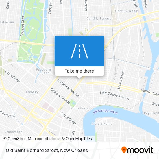 Mapa de Old Saint Bernard Street