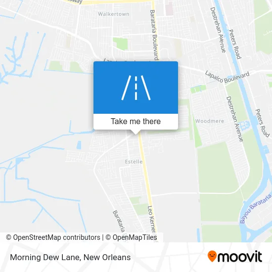 Morning Dew Lane map