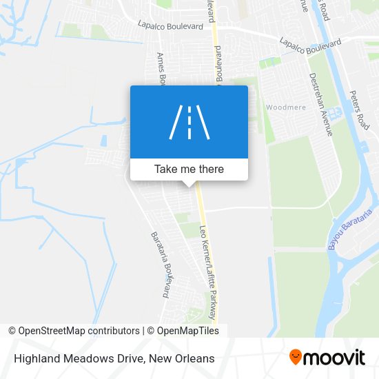 Mapa de Highland Meadows Drive