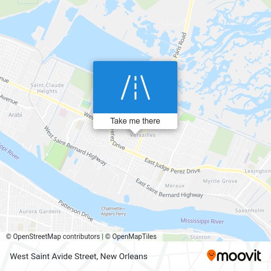 West Saint Avide Street map