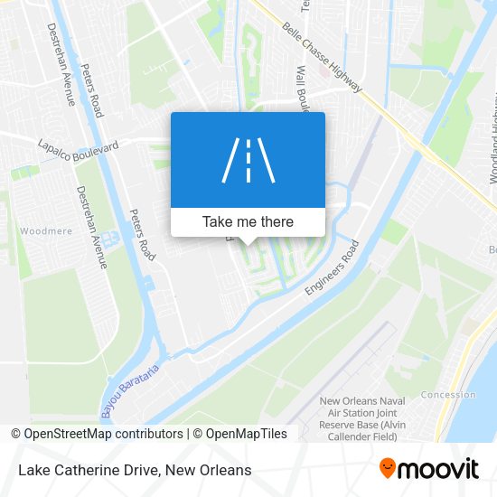 Lake Catherine Drive map