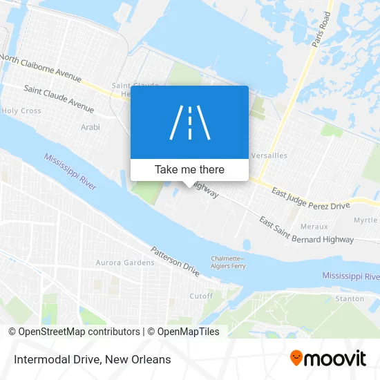 Intermodal Drive map