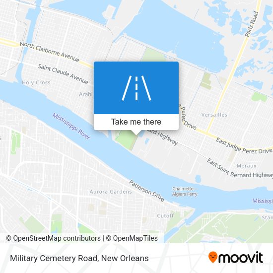 Mapa de Military Cemetery Road