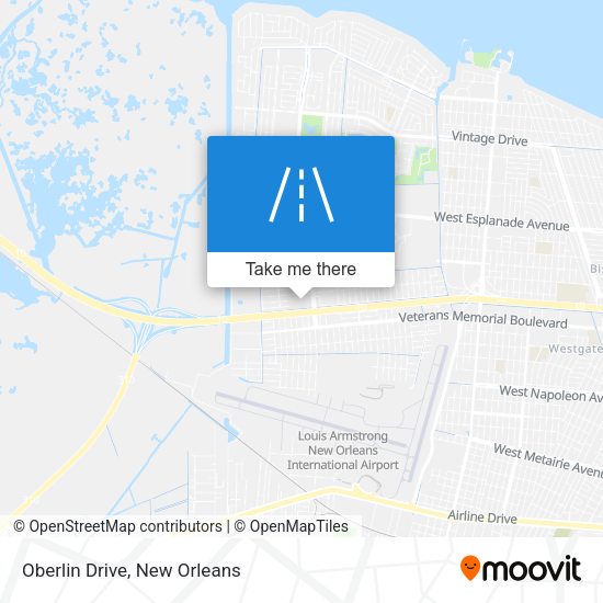Oberlin Drive map