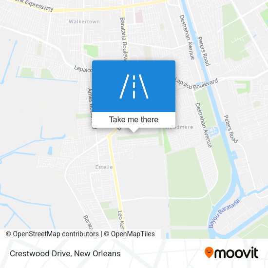 Crestwood Drive map