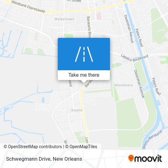 Mapa de Schwegmann Drive